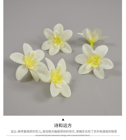 兰花头装饰仿真花 衣服修饰花环墙专用 家居婚庆装饰花串摆件